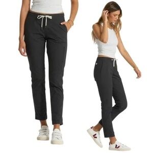 Vuori Womens Ripstop Pant Long Charcoal Dark Gray Organic Cotton S